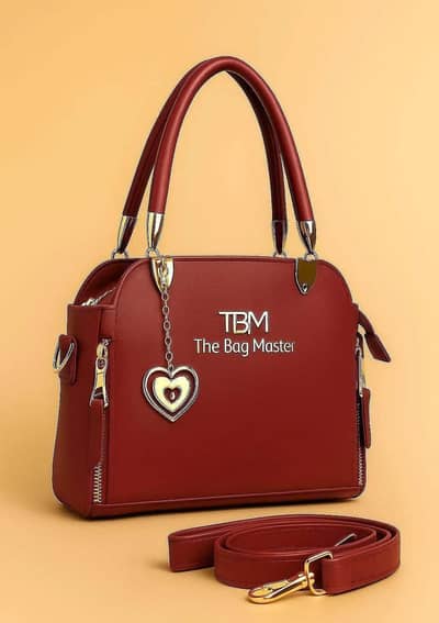 women leather plain bag