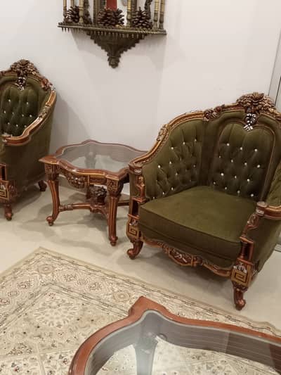 5 Seater Sofa Set & 4 Seater Dewaan