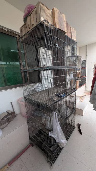 8 portions cage for bird's with box