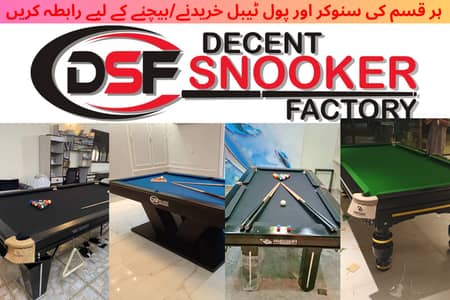 Snooker Table | Pool Table | Billiard Table | DSF Verified