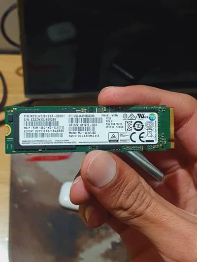 samsung 128gb nvme m. 2 ssd 100 percent health brand new unused