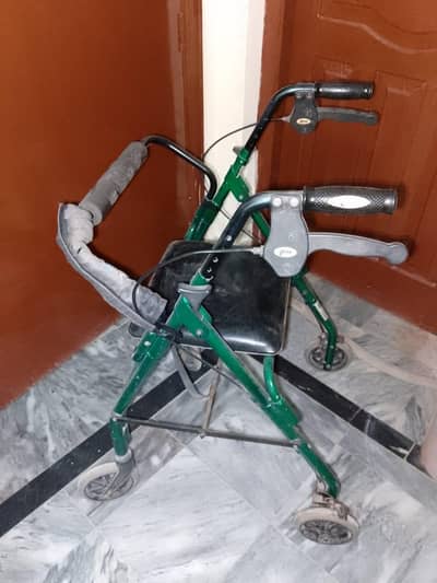 wheel chair and walker plus two in one in very good condition