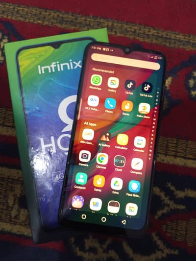 Infinix hot 8 condition 10/9
