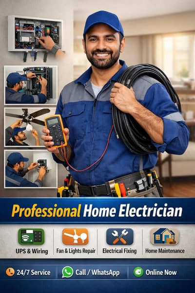 Professional Home Electrician Available 24/7