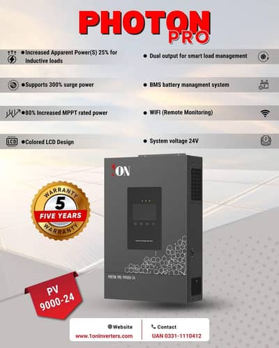 1ON PV9000 5KW Hybrid Inverter Bult in WiFi