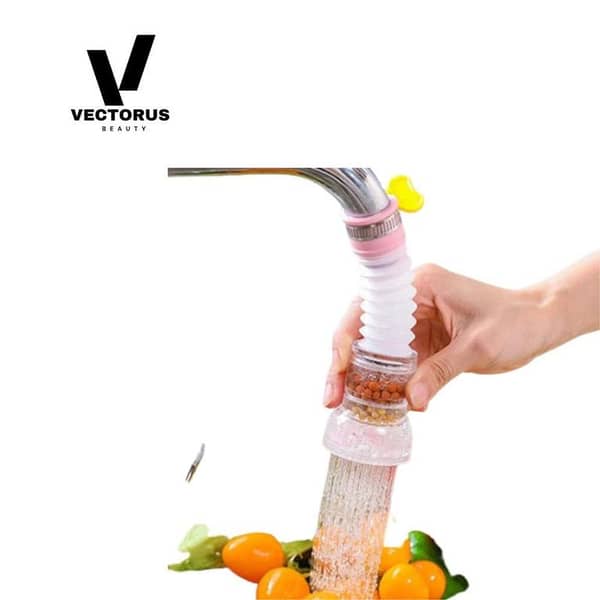 360 Degree Water Filter Tap Water Saving Faucet Water Adjustable Water Valve Splash Water Faucet for Kitchen Sink Regulator Kitchen Accessories (Multi Color)