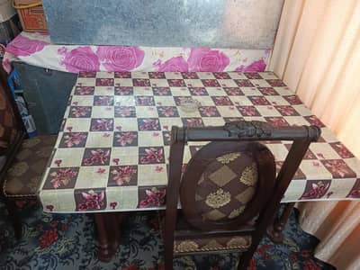 dinning table. iron table and Showcase for sale good condition