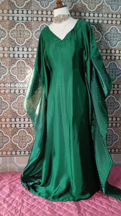 leaf green kaftan