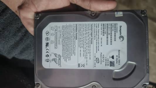 hard disk 80 gb  like new