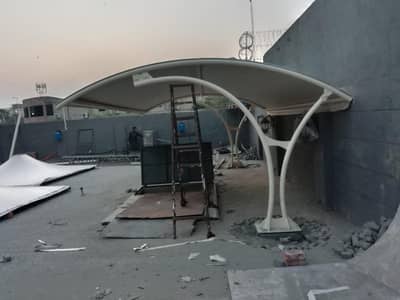 Rs_750   Car parkimg shade . home shade. pvc tensile shade