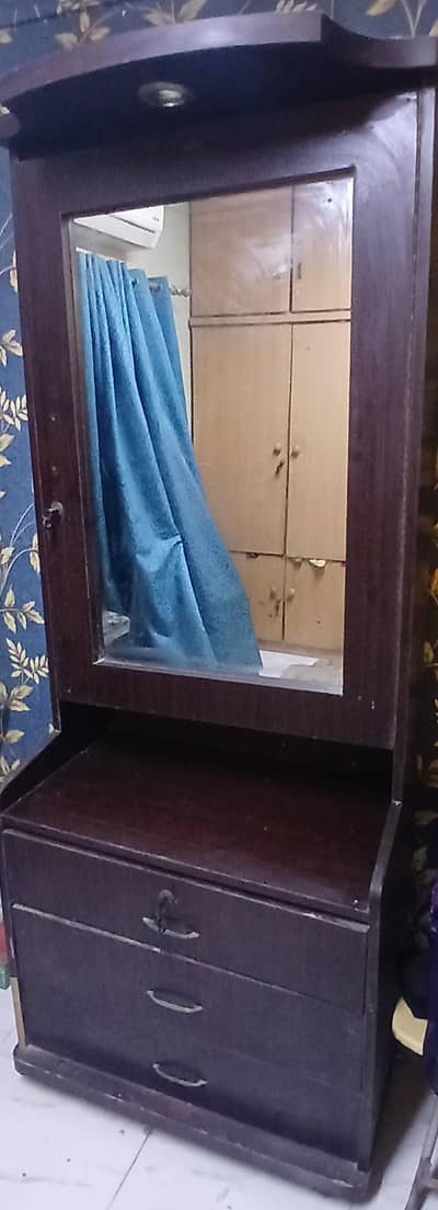 dressing table with shelves and drawers