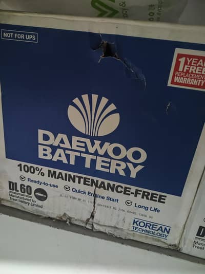 Daewoo Brand New Battary Box Pack Cheap Rate