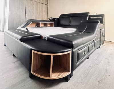 Custom-built luxury smart bed for sale.