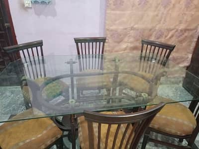 DINING TABLE WITH 6 CHAIRS