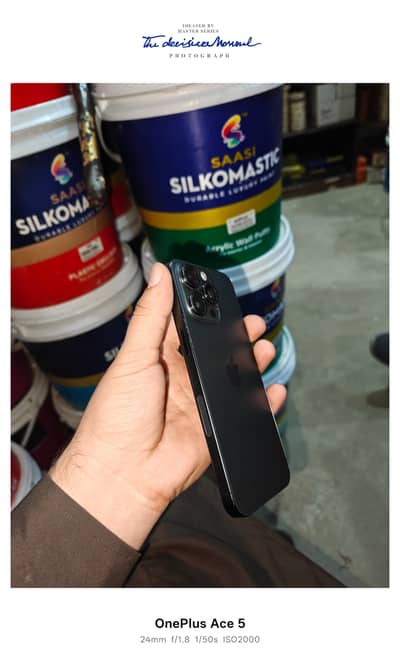 Iphone 15 Pro max(Kit)  (Black) 90 helath (256gb) water proof all ok