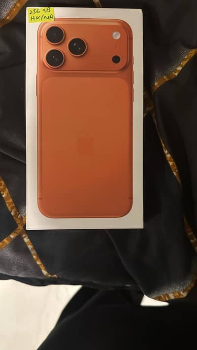 Iphone 17 pro max cosmic orange non PTA 256 GB HK variant box pack