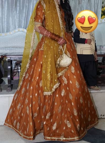 Mehndi bridal dress