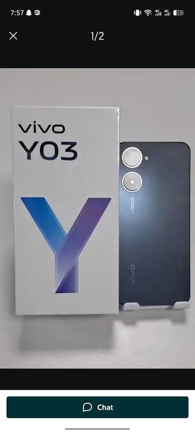 vivo y03 complete box