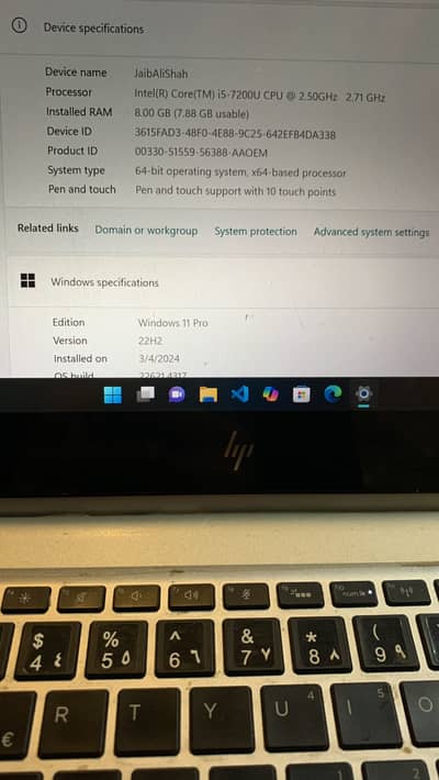 HP Elitebook x360 1030 g2 10/10 condition 8/256