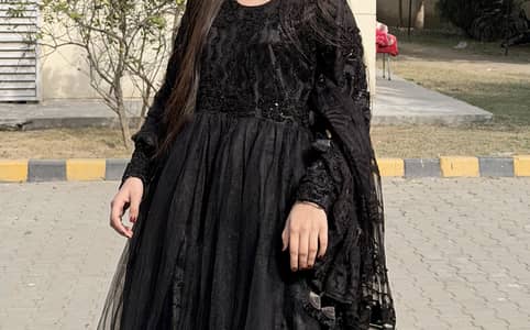 Black Princes Frock with Flare