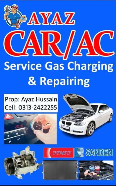 car ac ka mukamal kam kia jata h hoom sarvic bhi krta Hun