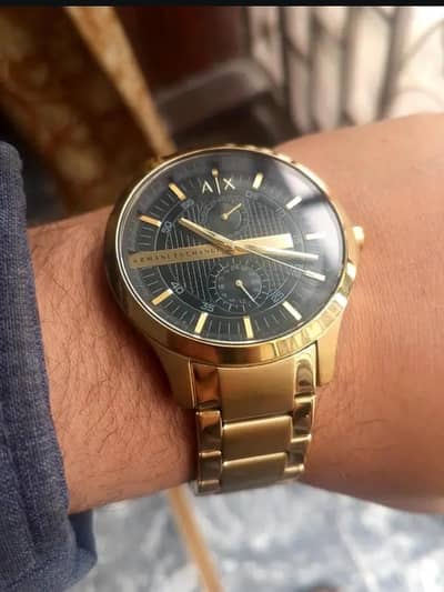 Armani exchange  gold original imported watch