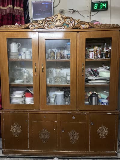 Spacious Wooden Showcase with Multiple Drawers for Sale”
