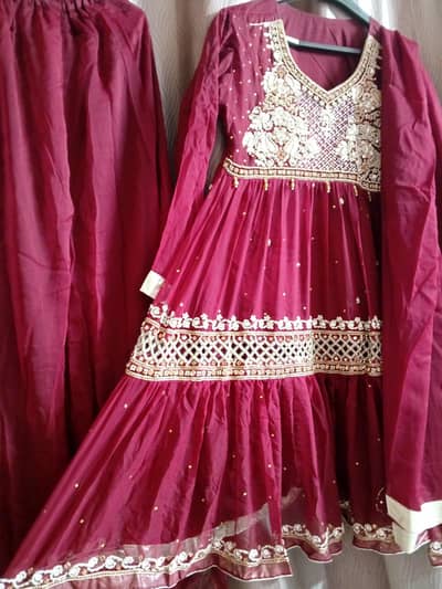 short frock with plaza trouser Ready to wear