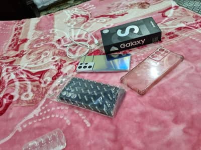Samsung S21Ultra 5G pta official physical dule sim full box not open