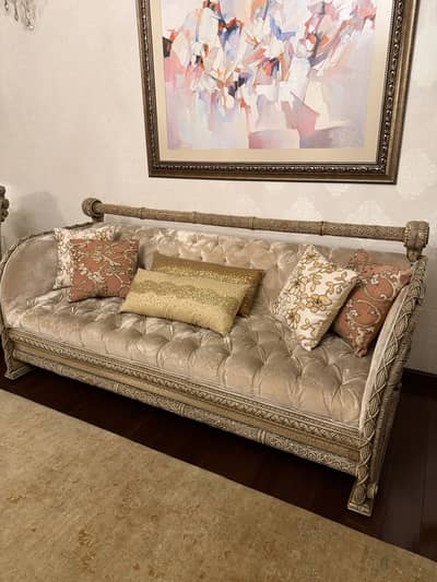 3 seater + 1 seater + 1 seater &  2 side tables