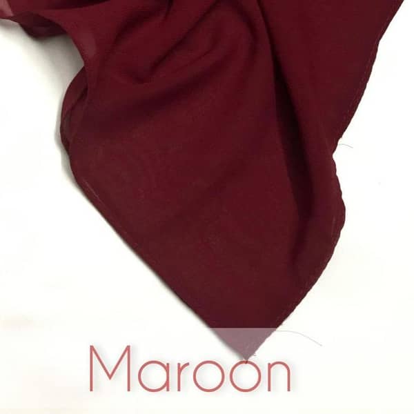 Pakistani Chiffon Georgette Hijabs and Stoler for Women - Standard Size Premium No Slip Quality