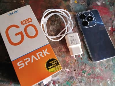 Tecno Spark Go 4/64 with box, charger