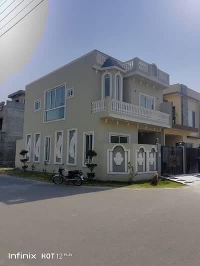 5 Marla Double Storey Corner Spanish Luxury Brand New House For Sale In Al Hafeez Phase 5 very Near To Canal Road