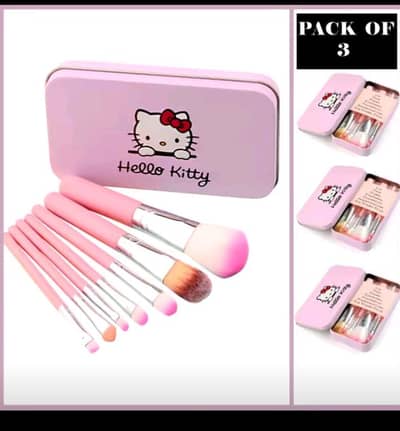 i hello kitty makeup brushes   Pa7k Of 3 Cute Mini Hello Kitty 7PCS 7