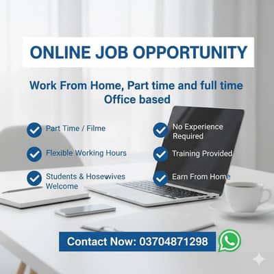 Work From Home / Office Job Part Time & Full Time
