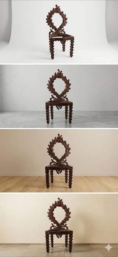 Sheesham Wooden chair carving rosewood