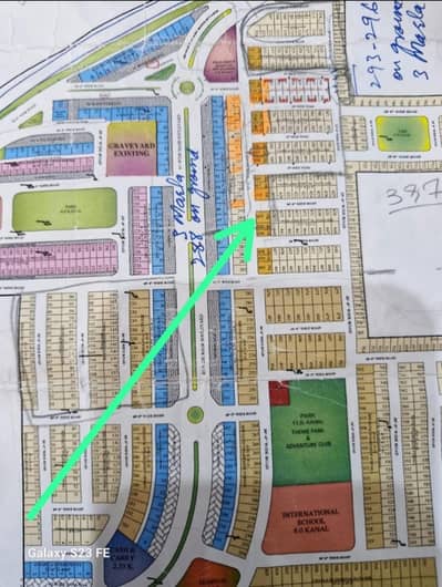 On Ground 5.32 Marla Corner plot for sale in Lahore Medows City