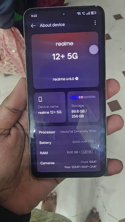 realme 12plus urgent sale Karna ha