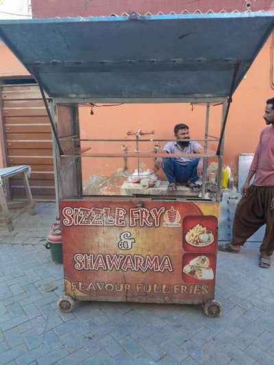 food stall zinger broast shawarma fries