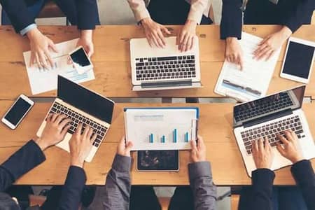 Online work social media