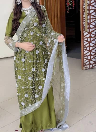 Beautiful Green Heavy Saree