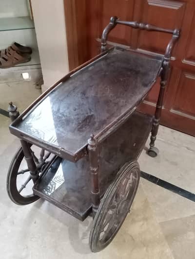 Sheesham Wood Tea Trolley