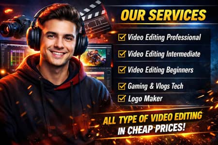 Professional Video Editing & thumbnail Design Services