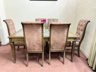 Pure wood dining table