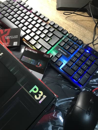 Branded FanTech RGB Gaming Keyboard, Mouse, MousePad