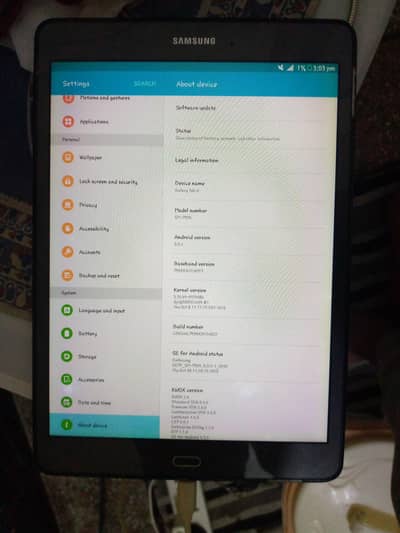 Samsung Galaxy tab  A
