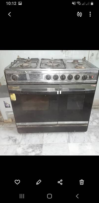 cooking range 5 burner nes gas