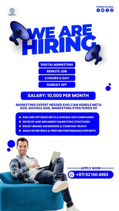 Digital Marketing Expert – Remote (Part-Time)