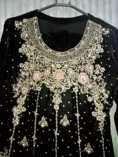 3 piece velvet dress