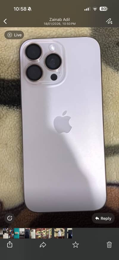 Apple iPhone 16 Pro Max Dessert Titanium HK Model Non PTA
